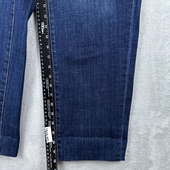 Talbots Jeans Womens Size 16W Straight Cropped Medium Wash High Rise Blue - Picture 9 of 12